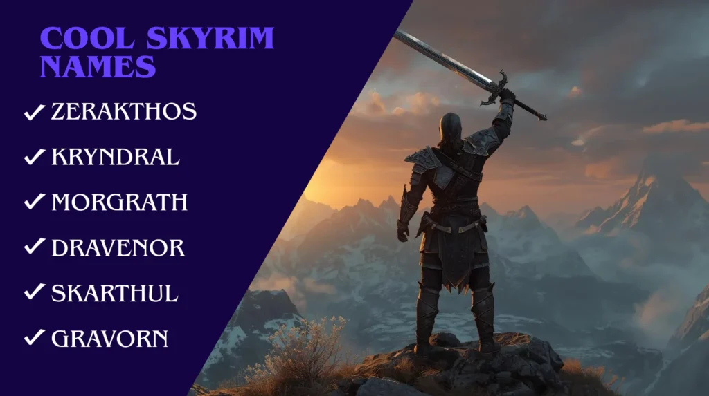 Cool Skyrim Names Cool Skyrim Names