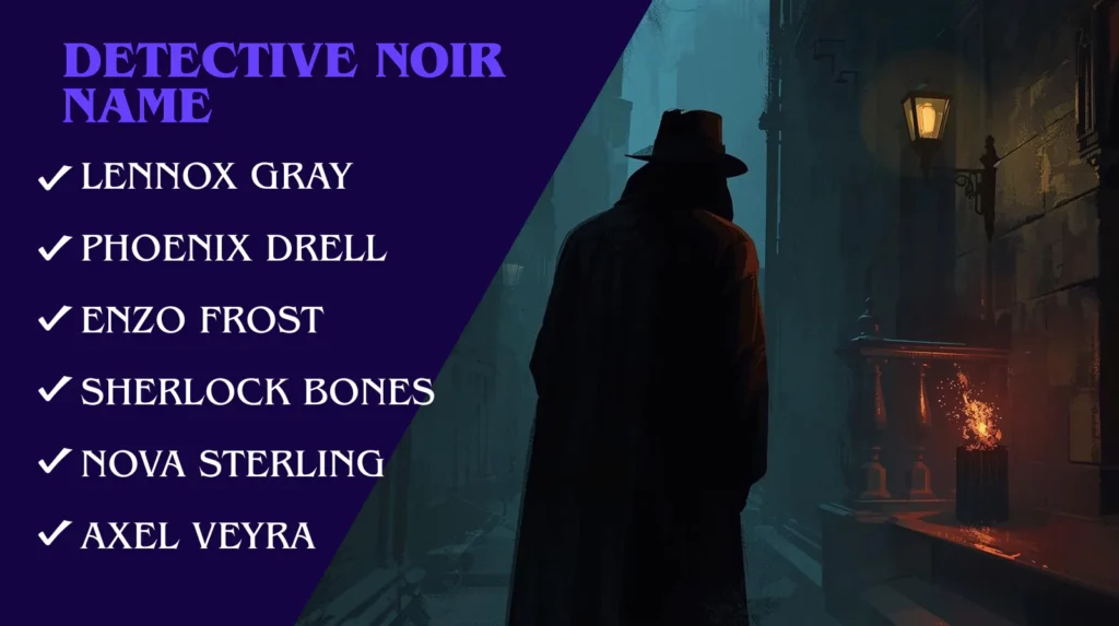Detective Names Male Detective Names Male