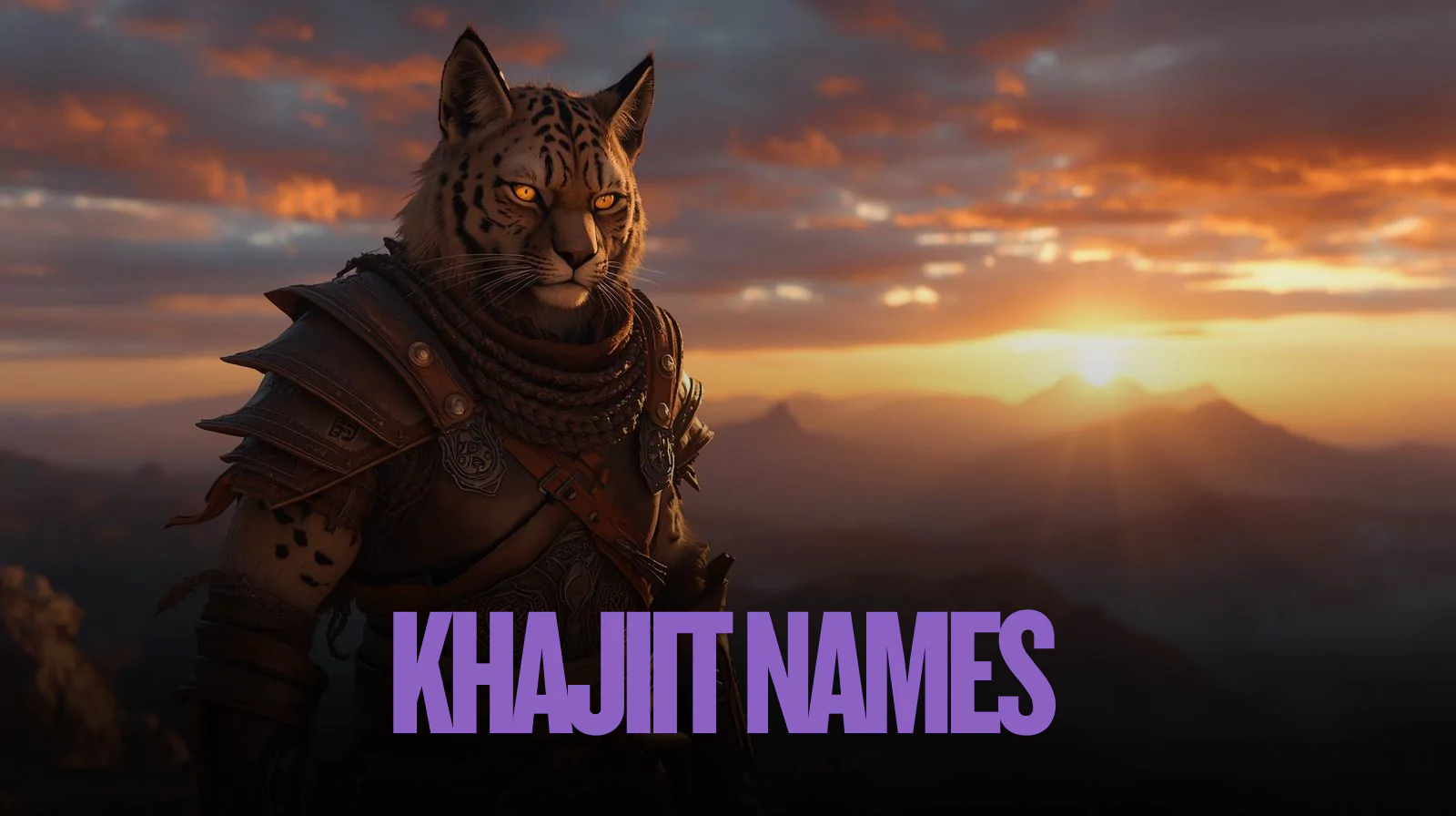 Khajiit Names