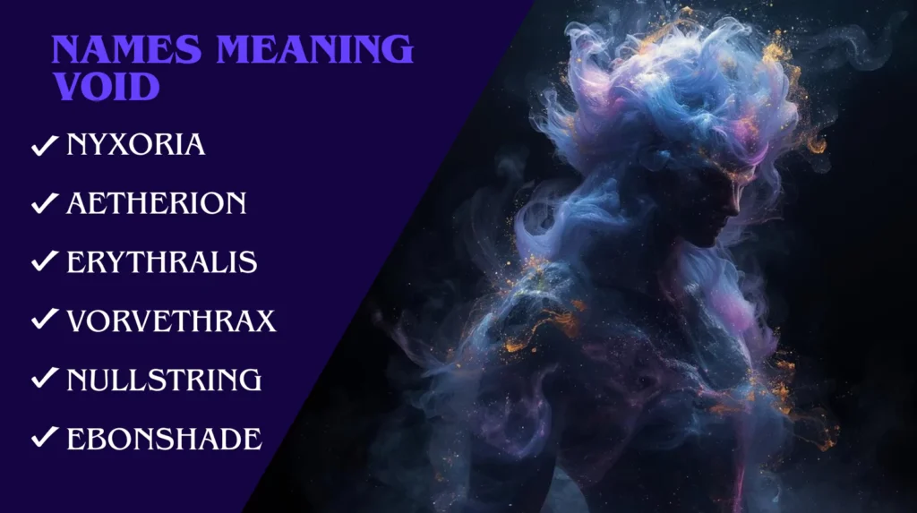Names Meaning Void