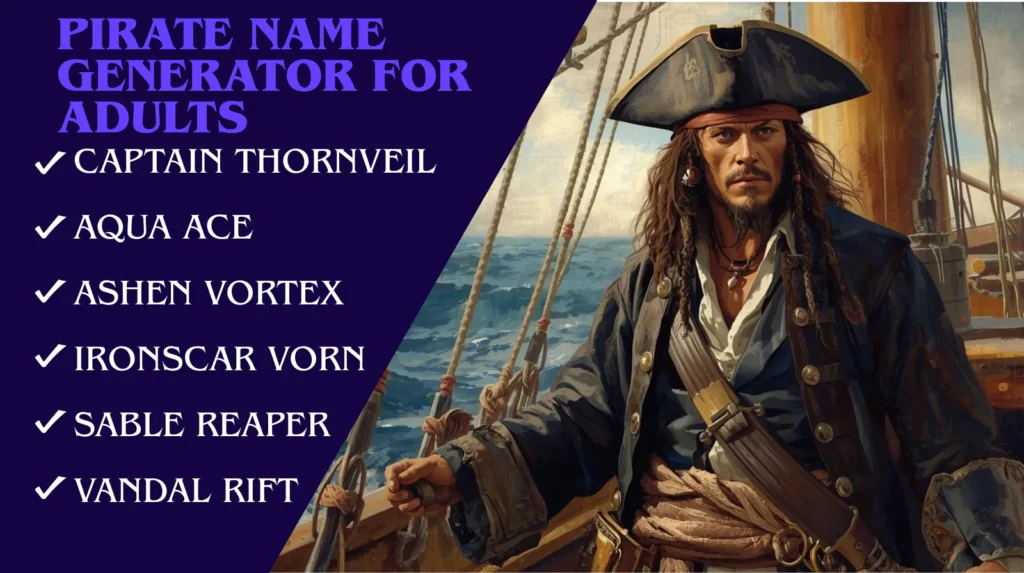 Pirate Name Generator For Adults