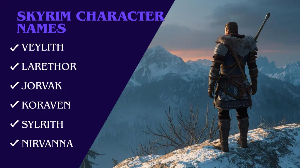 Skyrim Character Names Skyrim Character Names