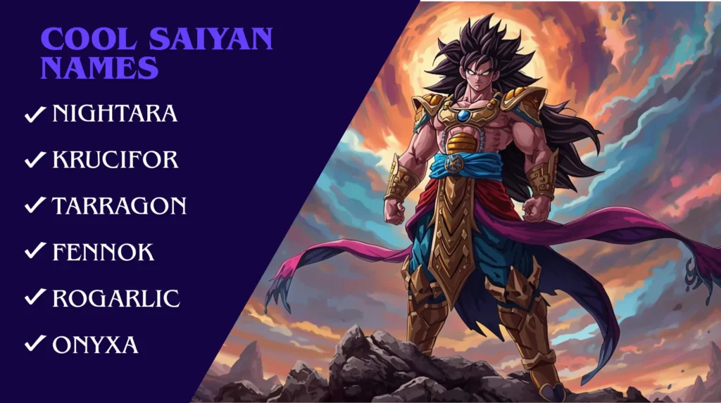 Cool Saiyan Names Cool Saiyan Names