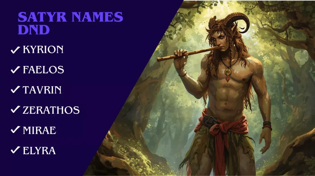 Dnd Satyr Names Dnd Satyr Names