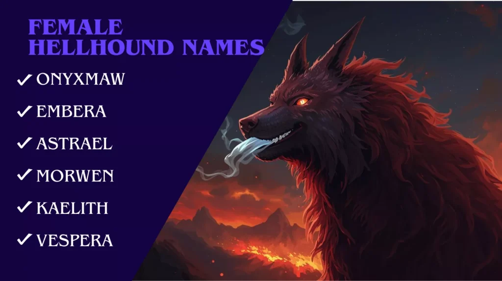 Female Hellhound Names Female Hellhound Names