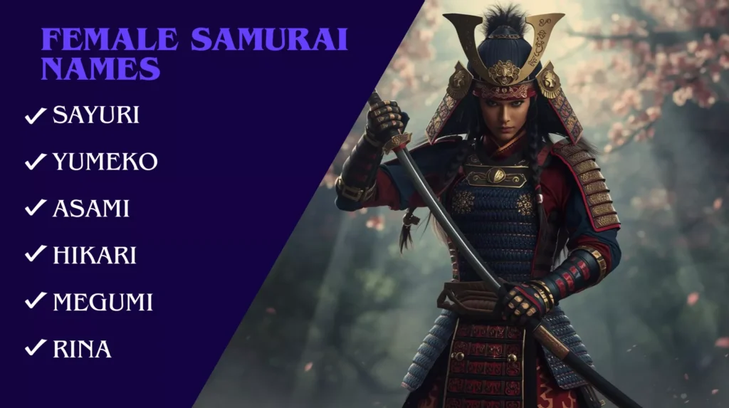 Female Samurai Names Female Samurai Names