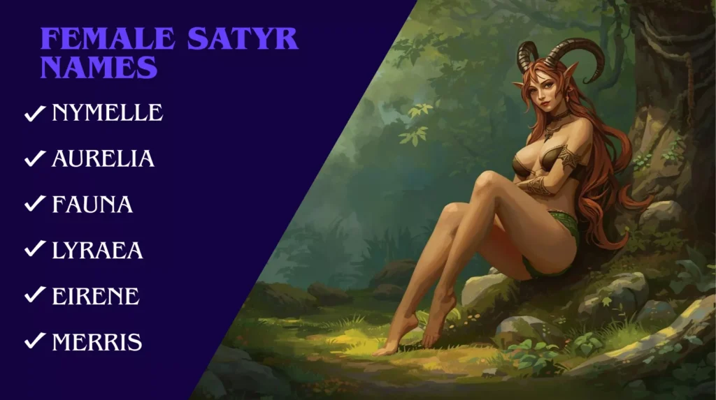 Female Satyr Names Female Satyr Names