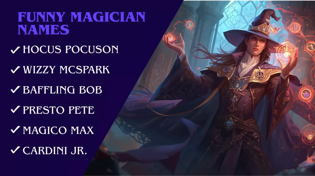 Funny Magician Names Funny Magician Names