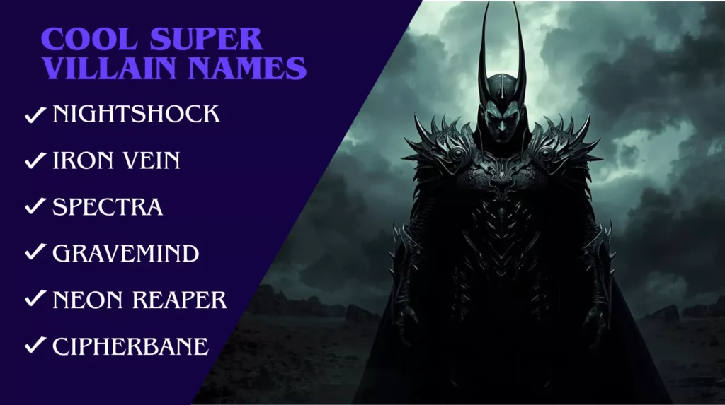 Cool Super Villain Names